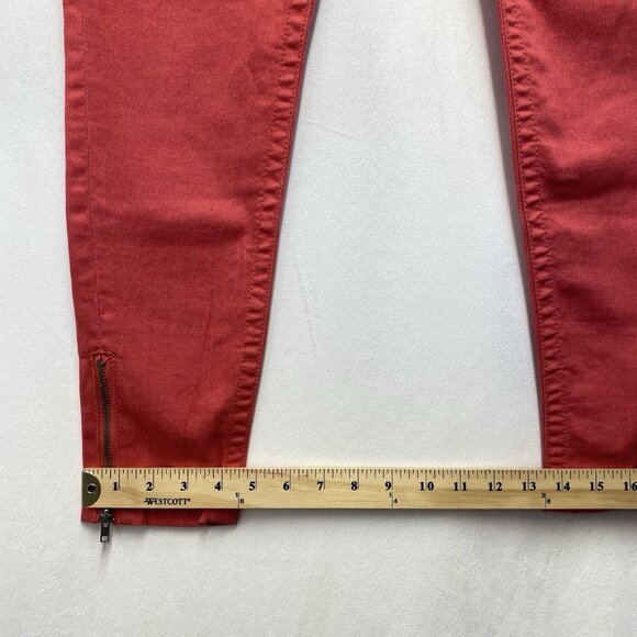 AMERICAN RAG Cie Low-Rise Skinny Leg Ankle Zip Jeans Women Size 3R Coral Stretch - Picture 12 of 16
